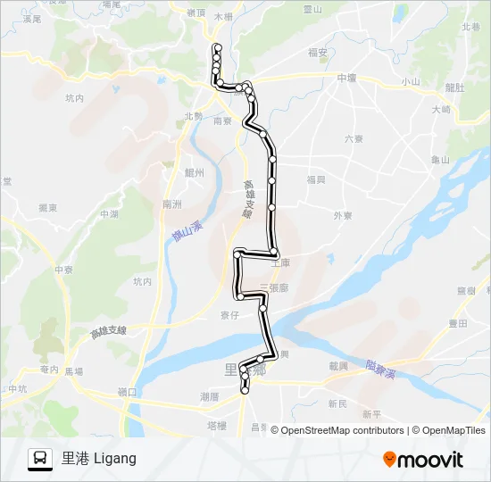 8037A Bus Line Map