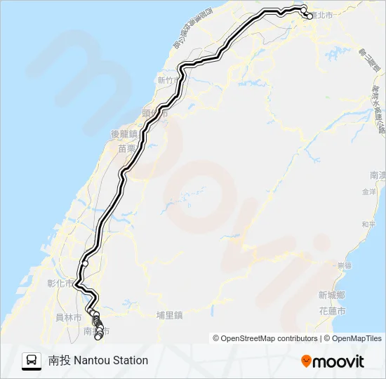 1831 Bus Line Map