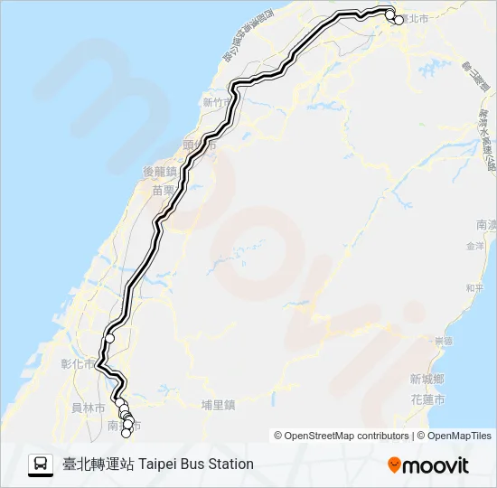 1831 Bus Line Map