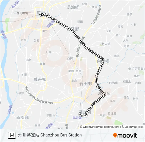 8238 Bus Line Map