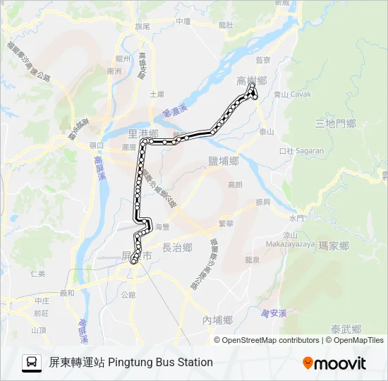 8217C Bus Line Map