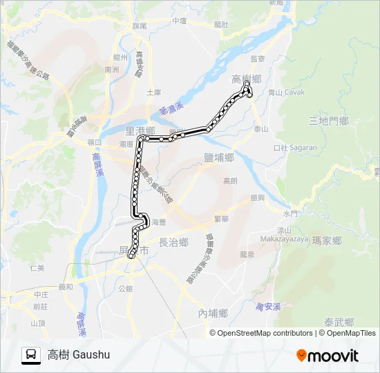 8217C Bus Line Map
