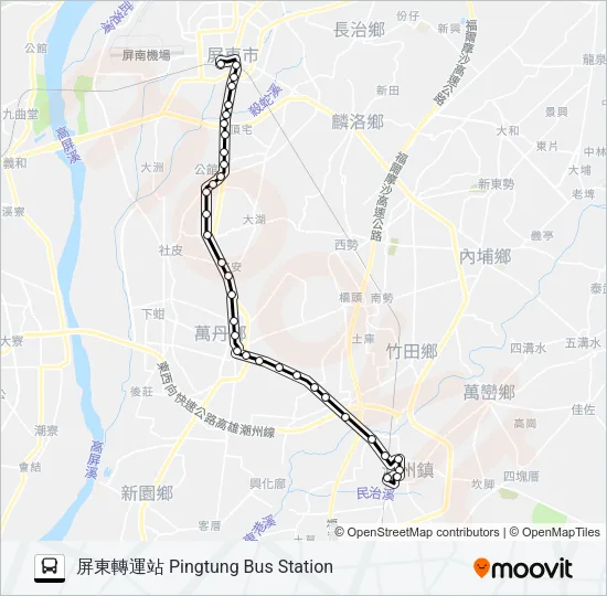 8208 Bus Line Map