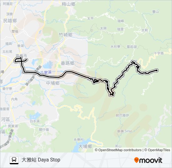 7314 bus Line Map