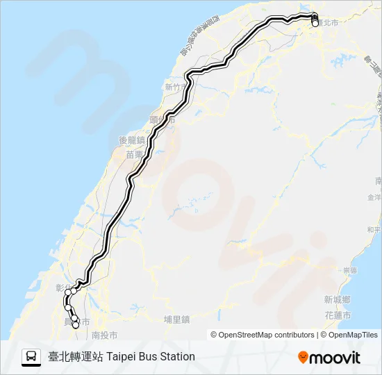 巴士1829的線路圖