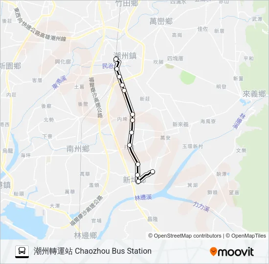 8210 Bus Line Map