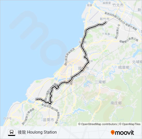 5807A bus Line Map