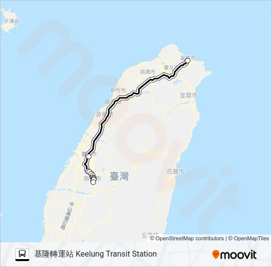 1806 Bus Line Map