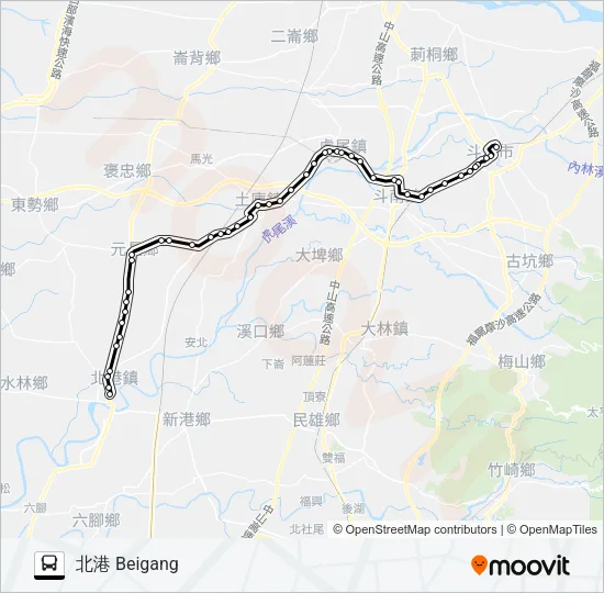 7124 Bus Line Map