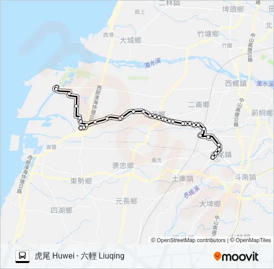 7104 Bus Line Map