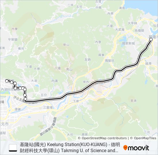 1801A bus Line Map