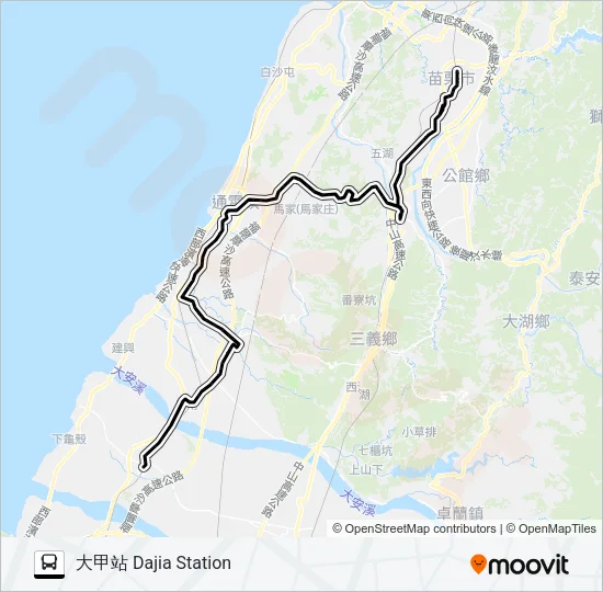 5814 Bus Line Map