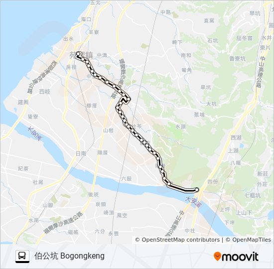 5818 bus Line Map