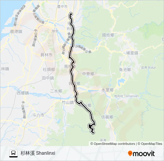 6871 Bus Line Map