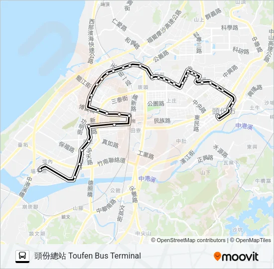 5813 Bus Line Map