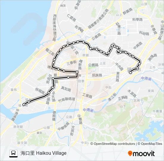 5813 Bus Line Map
