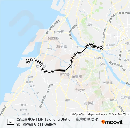 巴士6936A的線路圖