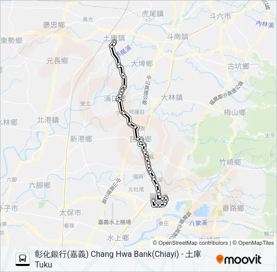 7203A Bus Line Map