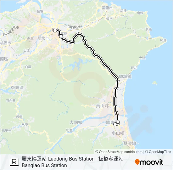 1917B Bus Line Map