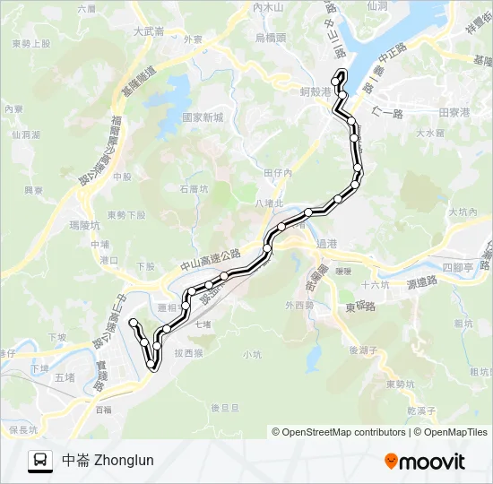 1191 Bus Line Map