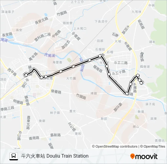 7130 Bus Line Map