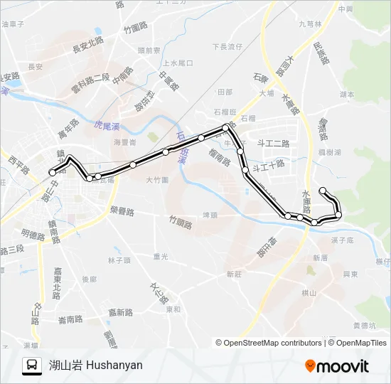 7130 Bus Line Map