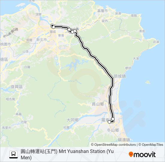 1879A bus Line Map