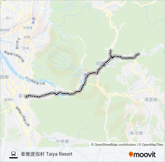 6653 bus Line Map