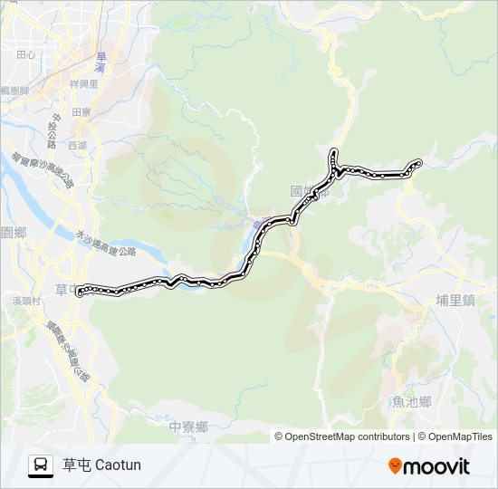 6653 bus Line Map