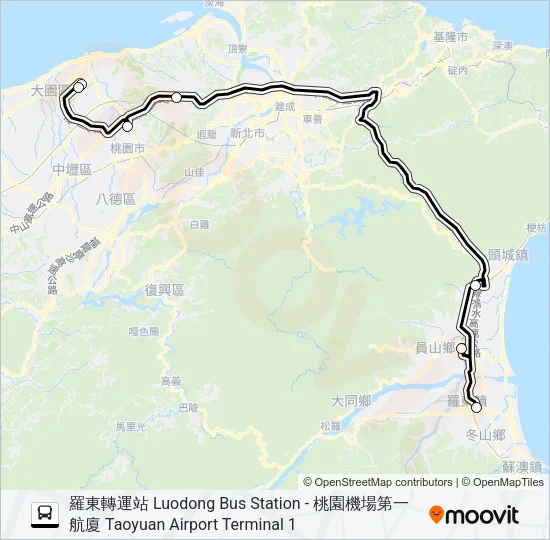 1661 Bus Line Map
