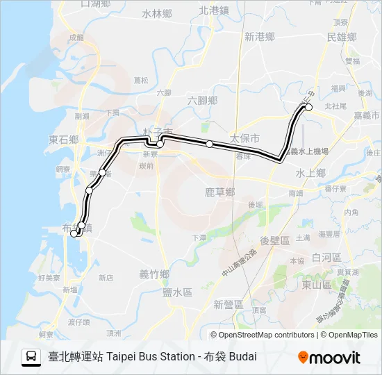 1639A Bus Line Map