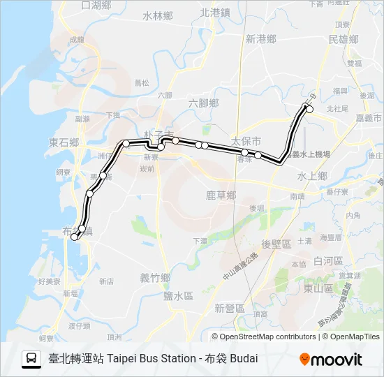 1639A Bus Line Map