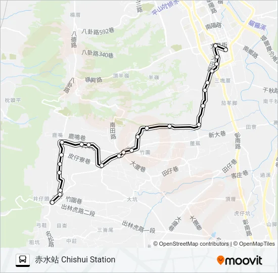 巴士6926的線路圖