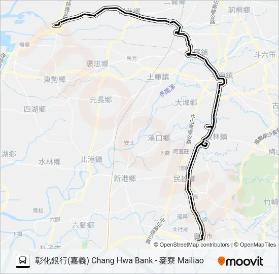 7701 Bus Line Map