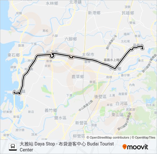 7327G bus Line Map