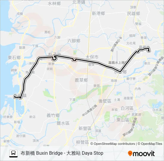 7327G Bus Line Map