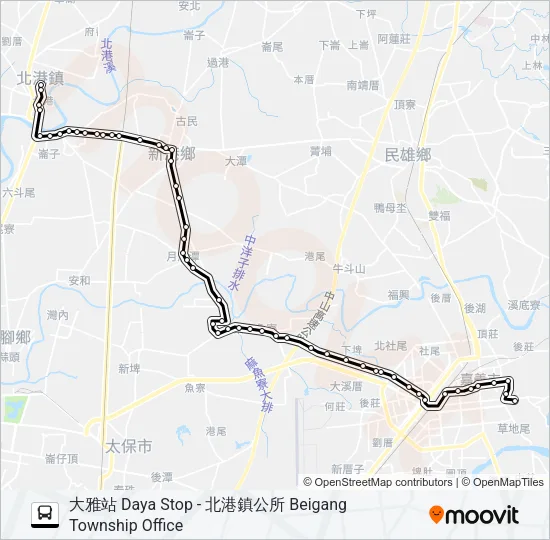7325 Bus Line Map