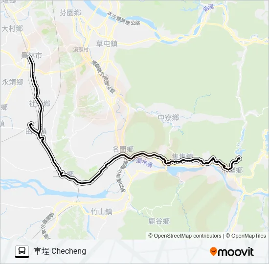 6702 Bus Line Map