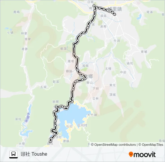 6668B Bus Line Map