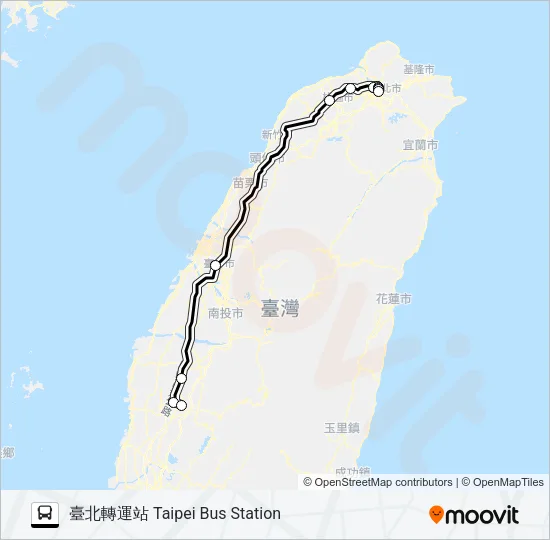 1618 Bus Line Map