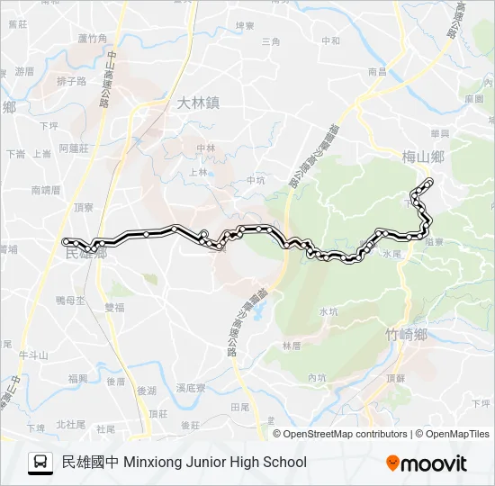 7306 Bus Line Map