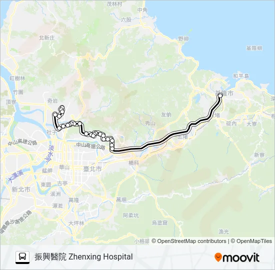 1801 Bus Line Map