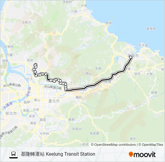 1801 Bus Line Map