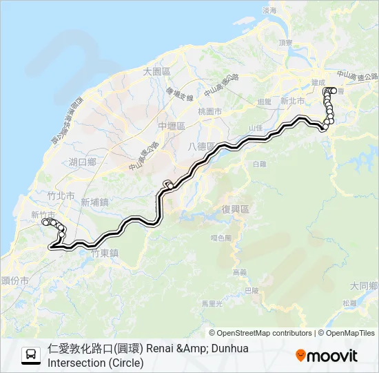 1728 Bus Line Map