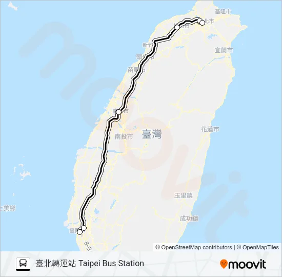 1611E Bus Line Map