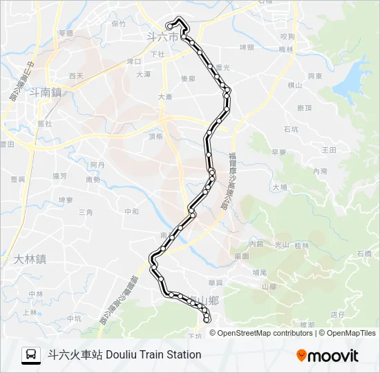 7125A Bus Line Map