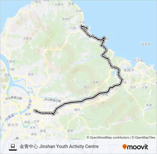 1815 Bus Line Map