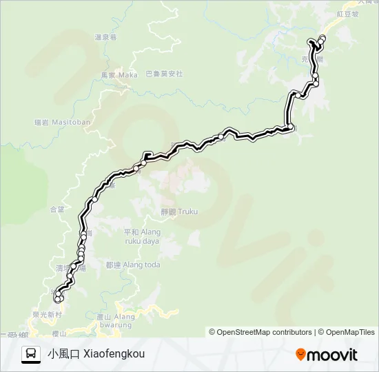 6658A Bus Line Map