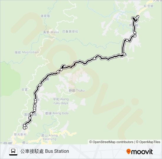 6658A bus Line Map