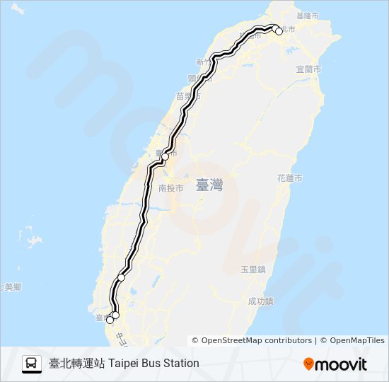 7500W bus Line Map